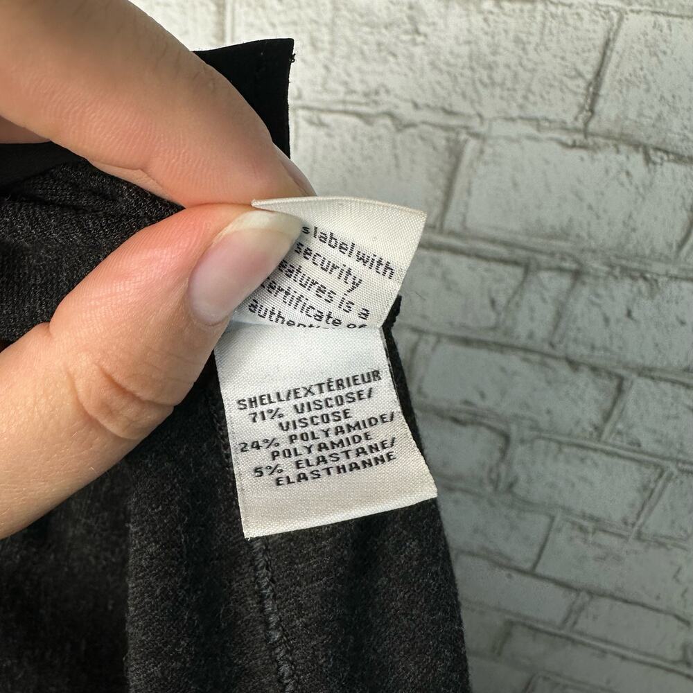 Diane von Furstenberg Gray Pants Slim Trousers Stretch Viscose Charcoal 6 - Picture 5 of 8